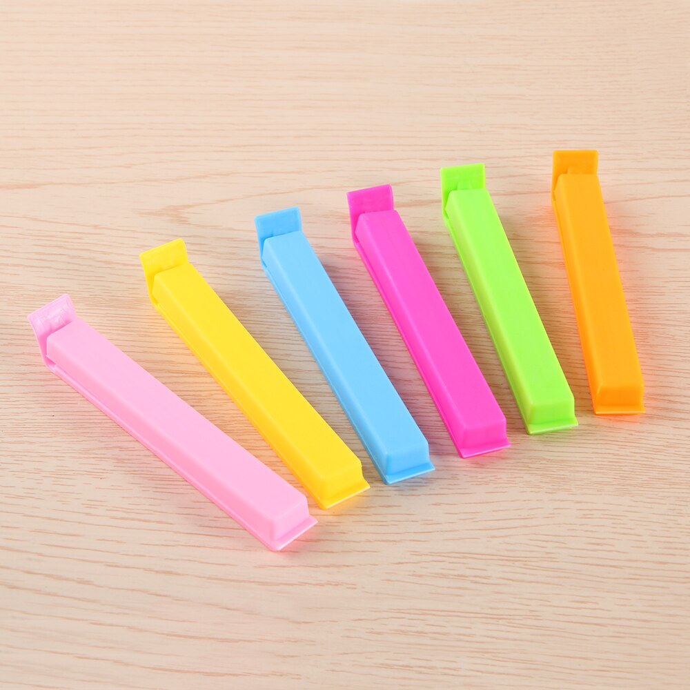 10Pc/Lot Househould Food Snack Storage Seal Sealing Bag Clips Sealer Clamp Food Bag Clips Kitchen Tool Home Food Close Clip WYQ