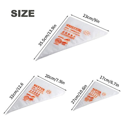 100/50/20pcs Disposable Pastry Bags Cake Cream Piping Bag for Cake Design Decorating Tools Kitchen Baking Accessories